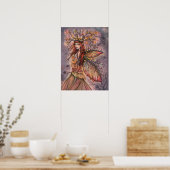 Poster L'automne Queen Fairy Imaginaire Art par Molly Har (Cuisine)