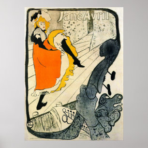 Poster Lautrec : Jane Avril Danicng Pouvoir-Peut