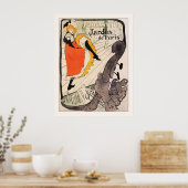 Poster Lautrec : Jane Avril, Jardin de Paris (Cuisine)