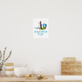 Poster L'Autriche pour skier. (Cuisine)