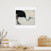 Poster L'autruche et le colibri par Bryn Barnard (Cuisine)