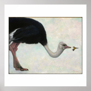 Poster L'autruche et le colibri par Bryn Barnard