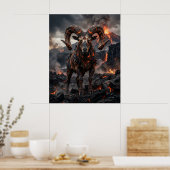Poster Lava Skull Ram Highlands (Cuisine)