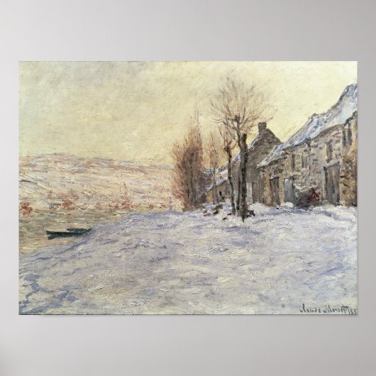 Poster Lavacourt sous neige, c.1878-81 (Devant)