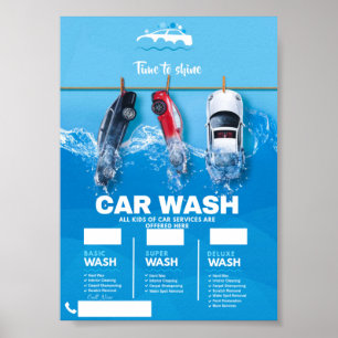 Poster Lavage de voiture