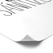 Poster Lavage des mains Soyez Sage Sanitize Devis (Coin)