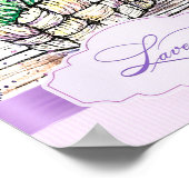 Poster Lavande aquarelle (Coin)