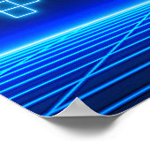 Poster Lavande, bleu vert et violet gamer 24" x 36" pos (Coin)