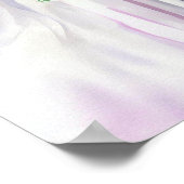 Poster Lavande et rose, Bouquet en cascade nuptiale 1, (Coin)