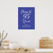 Poster Lavande Félicitations pour 95 Ans 95e Anniversaire (Cuisine)