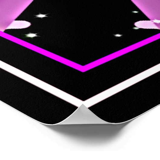 Poster *~* Lavande Radieuse Violet Ray Mandala (Coin)