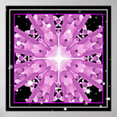 Poster *~* Lavande Radieuse Violet Ray Mandala (Devant)
