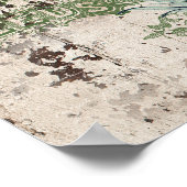 Poster Lavande sur panneau en bois rustique (Coin)