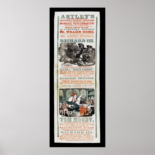 Poster L'avantage d'adieu de M. William Cooke (Devant)