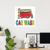 Poster Lave-auto (Bureau à domicile)