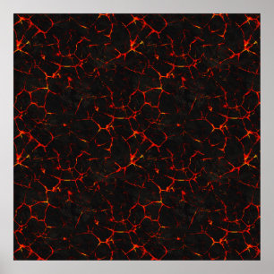 Poster Lave chaude tombante