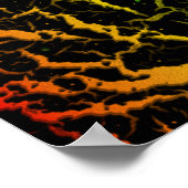 Poster Lave de l'espace craqué - Rainbow ROYGB (Coin)