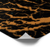 Poster Lave de l'espace fissuré - Bronze (Coin)