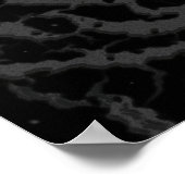 Poster Lave de l'espace fissuré - Noir (Coin)