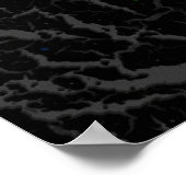 Poster Lave de l'espace fissuré - Noir (Coin)