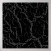 Poster Lave de l'espace fissuré - Noir (Devant)