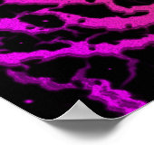 Poster Lave de l'espace fissuré - rose/orange (Coin)