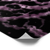 Poster Lave de l'espace fissuré - rose Parties scintillan (Coin)