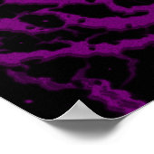 Poster Lave de l'espace fissuré - violet (Coin)