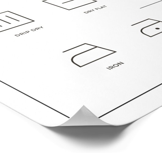 Poster Lave guide noir & blanc (Coin)