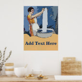 Poster Lave-linge (Cuisine)