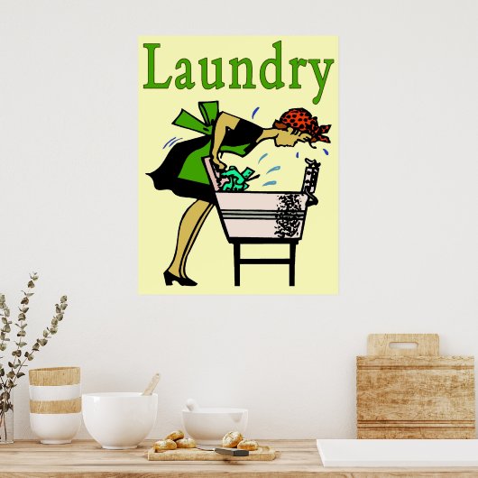 Poster Lave-linge (Cuisine)