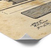 Poster Lave-linge Décor Planche à repasser (Coin)