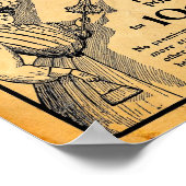 Poster Lave-linge Défiance vintage Amidon Imprimer (Coin)