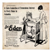Lave-linge électrique vintage Eden