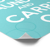 Poster Lave-linge et continuer (Coin)