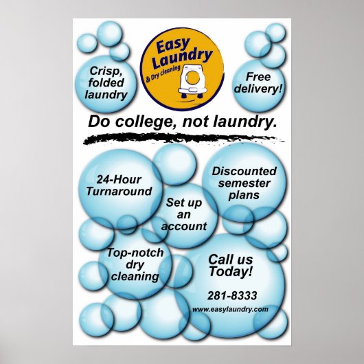 Poster Lave-linge facile (Devant)