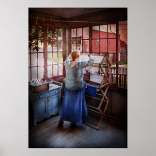 Poster Lave-linge - Miss Lady Blue