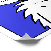 Poster Lave-linge Petits bouchons Bande dessinée (Coin)