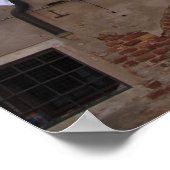 Poster Lave-linge séché à Venise, Italie (Coin)