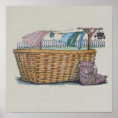 Poster Lave-linge Sur Clothesline (Devant)