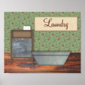Poster Lave-linge vintage (Devant)