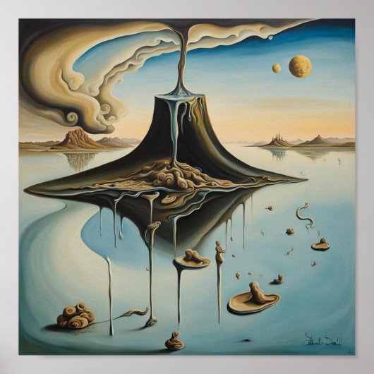 Poster Lave moulée (Devant)