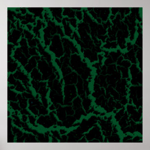 Poster Lave spatiale fissurée - Forêt