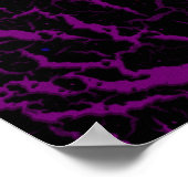 Poster Lave spatiale fissurée - Violet (Coin)