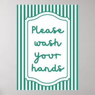 Poster Lave-toi les mains