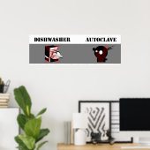Poster Lave-vaisselle pas égal Autoclave (Bureau à domicile)
