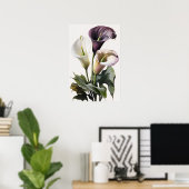 Poster Lavender Calla Lilies Lily Flower Art Imprimer Pos (Bureau à domicile)