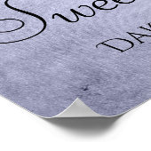 Poster Lavender Drip Sweet 16 Party | Purple Chic Script (Coin)