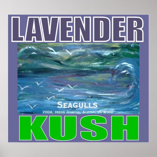 POSTER LAVENDER KUSH (Devant)