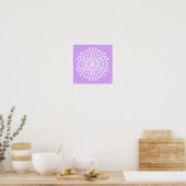 Poster Lavender Mandala (Cuisine)